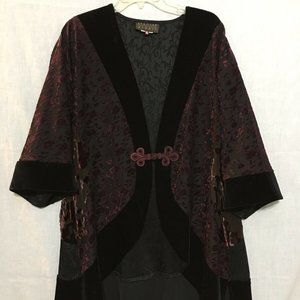 Vintage Spencer Alexis Women Jacket Black Velvet